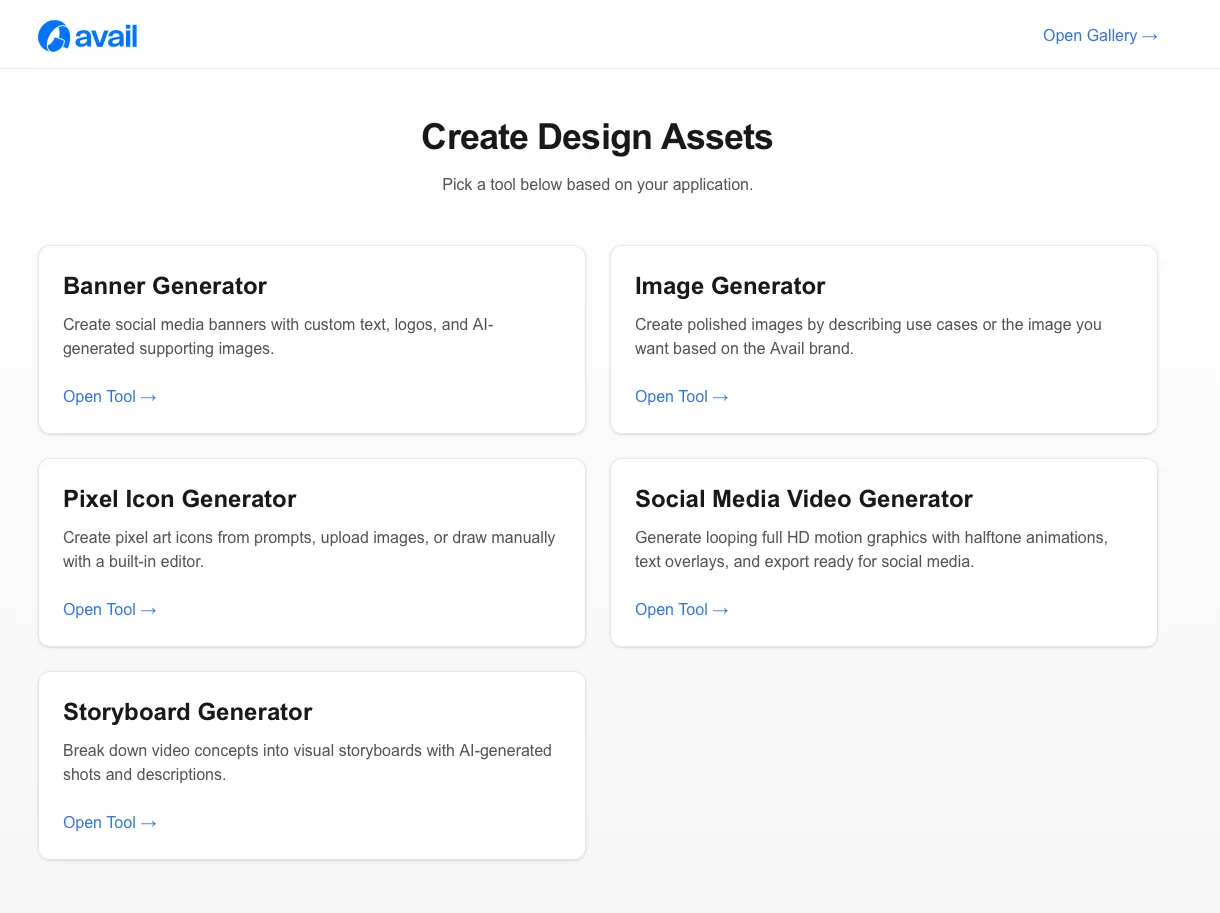 Avail Design Tools