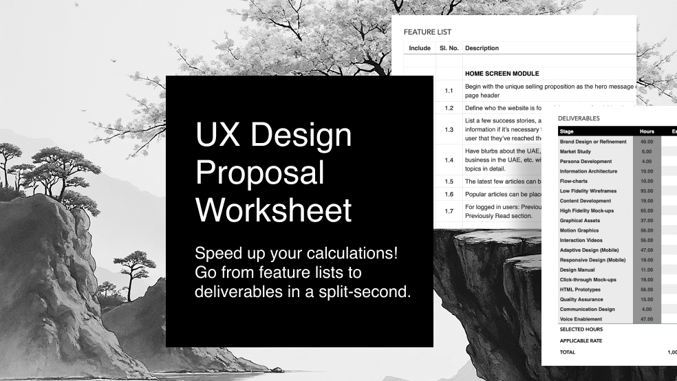 UX Design Proposal Worksheet (General)